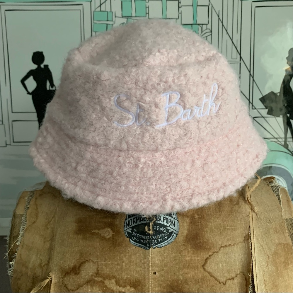 MC2 St Barth Capello Bucket Hat in Light Pink, Size XS